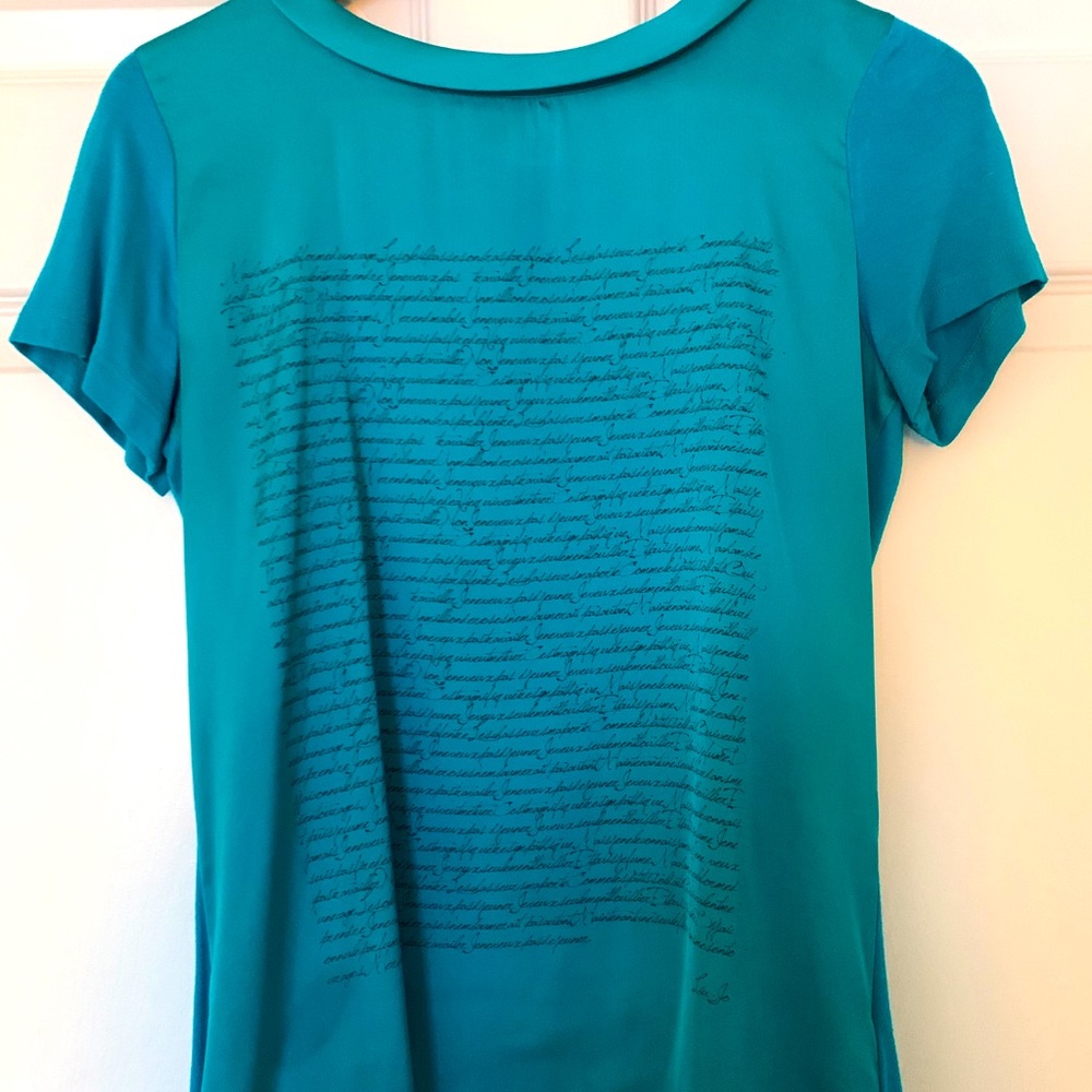 LII.JO Tees  with raised thin mock crew